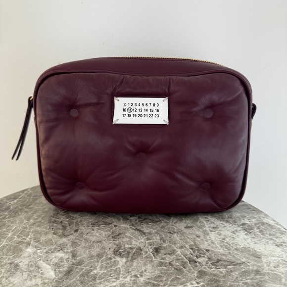 Maison Margiela Glam Slam Box Crossbody/Shoulder/Clutch in Bordeaux - Picture 12 of 13